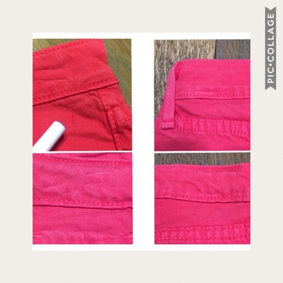 Just USA Juniors 11 Dark Salmon Orange Shorts - Picture 6 of 8